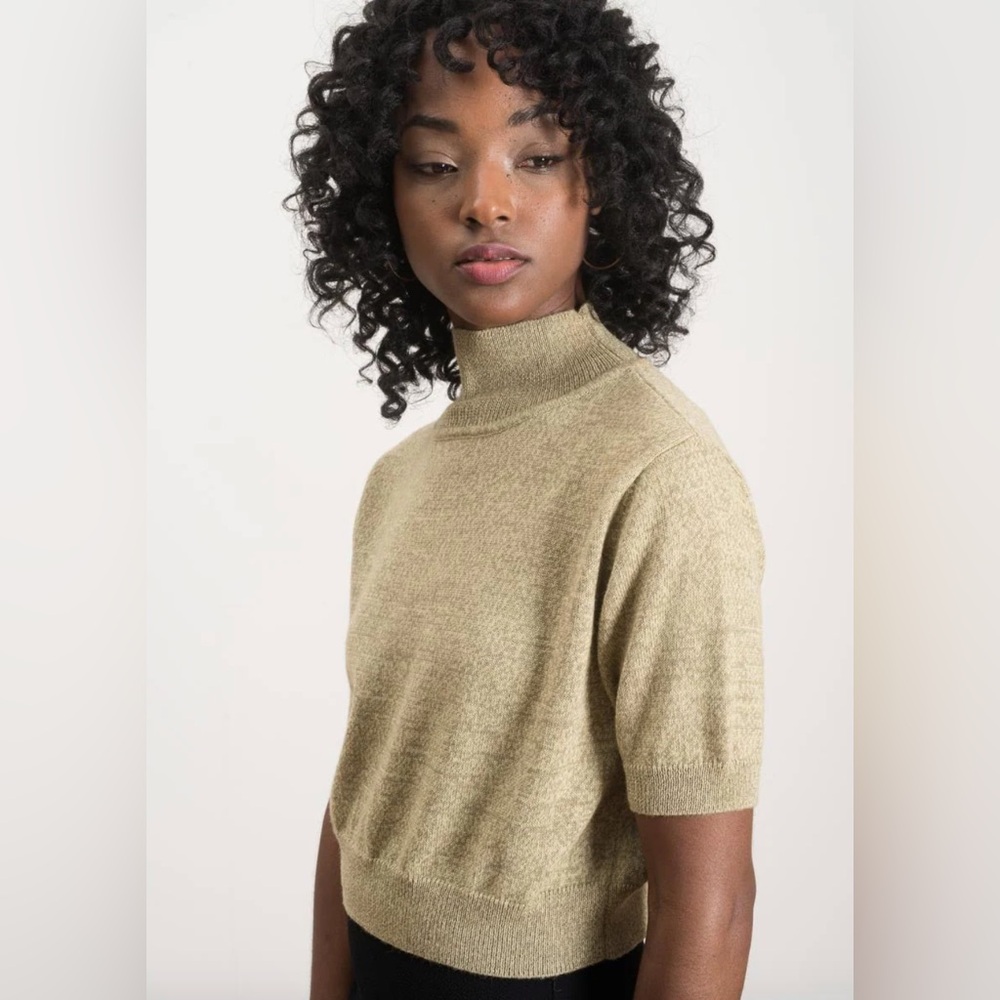 Rachel Comey Cropped Tee, Lime, Small, Gently worn, In Great Conditikn